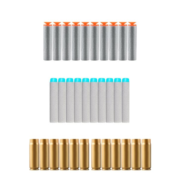 soft bullet Toy Foam Blaster，20pcs Bullets & 10pcs Shell Toy Gun Accessories