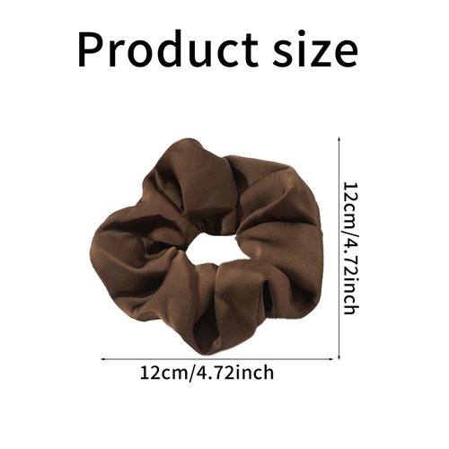 5 Pcs Satin Scrunchies, Silk Hair Elastic Scrunchie, Big Silk Satin Scrunchy Hair Bands Hair Accessories for Women and Girls Ponytail Holders Big Scrunchie for Sleep