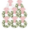 Satin Bridesmaid Scrunchies Bridesmaid Proposal Gifts Set of 8 Bachelorette Hair Ties Scrunchies Bachelorette Party Favors for Bridal Wedding Parties-(White & Sage Green)