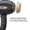 1875W Hair Dryer Tourmaline Lightweight Low Noise Blow Dryer 2 Speed and 3 Heat Settings Fast Drying AC Motor Hairdryer with Diffuser & Comb & Concentrator