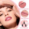 ZHISHUDL Matte Nude Lipstick Velvet Heart Shaped Lip Stick,Nude Lip Stain Lip Tint Long Lasting Non Stick Cup Neutral Lipstick for Women - 03 Nude