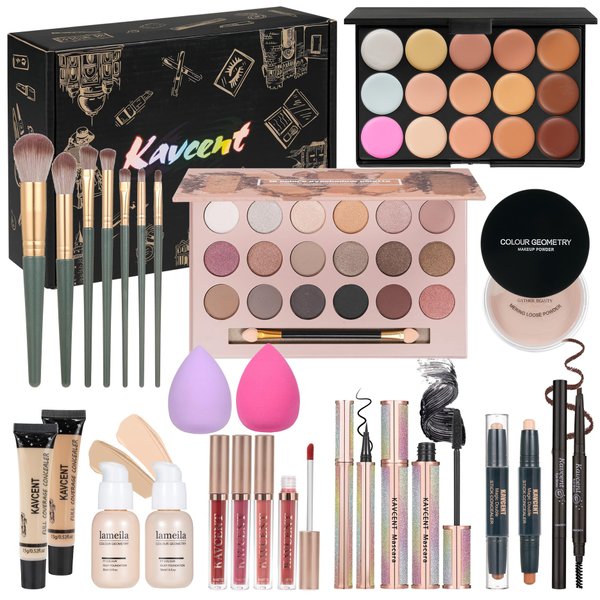 Makeup Sets Teens Makeup Kit for Women Full Kit Makeup Kits for Women Gift Eyeshadow Palette Concealer Makeup Kit for Teenagers Makeup Kits Christmas