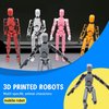 MerryXD Titan 13 Action Figure,Assembly Completed Dummy 13 Action Figure Lucky 13 Action Figure T13 Action Figure 3D Printed Multi-Jointed Movable, Nova 13 Action Figure Toy Red