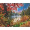 Springbok's Early Dawn on The Lake 1000 Piece Puzzle for Adults Brings You to a Relaxing Lakeside Escape
