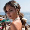 Bartosi Starfish Hair Clips Mermaid Hair Accessories Sea Star Hair Barrettes Beach Wedding Hair Accessories for Women (Pack of 2)