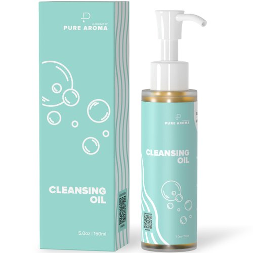 Pure Aroma Cleansing Oil | Facial Cleanser, Daily Makeup Blackheads Removal | Fragrance-Free, Paraben-Free, Sulfate-Free, Colorant Free