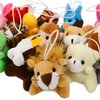Maliweg 16-Pack Mini Animal Plush Toy Set, Soft Plush Toys for Kids Party Favors, Keychain Ornament,Birthday Party Supplies,Prize Rewards