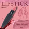 Hickey Lipstick Organic Nude Refillable Lipstick | 24 Hour Lipstick for Women | Moisturizing & Long Lasting Lipstick, Gluten Free, Vegan and Highly Pigmented Lipstick with Velvet Finish