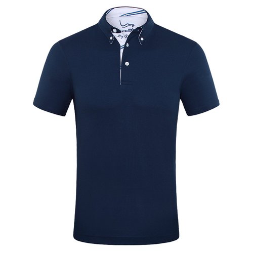 EAGEGOF Men's Shirts Golf Polo Shirt Short Sleeve Tshirts T Tech Moisture-Wicking Breathable Casual Navy Blue