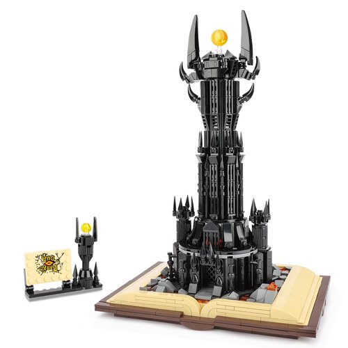 Ideas Lord Castle Architecture Building Set for Adults, Compatible with Lego, STEM Christmas Birthday Gift Toy for Boys Aged 8-14, MOC Dark Tower Building Kit for Rings Fans to Collect (969PCS)