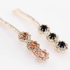 4 PCS Women Lady Crystal Hairpins Rhinestone Elegant Flower Hair Snap Clip Hair Pin Clamps Accessories Bobby Pin Headwear