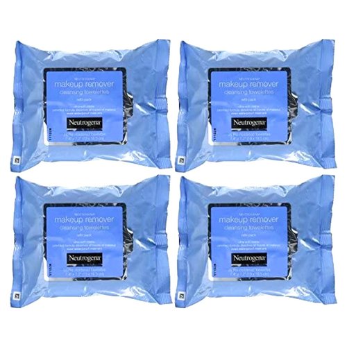 Neutrogena Makeup Remover Cleansing Towelettes 25 ct (Pack of 4)
