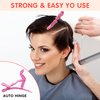 Kipeber 30 Pcs Plastic Alligator Hair Clips, Pink Hair Clips for Styling Sectioning, Professional Hair Styling Clips for Women with Wide Teeth & Double-Hinged Design