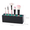 Jamend Clxp Makeup Brushes Holder Organizer, Silicone Vanity Air Drying Rack Display Storage for Brush, Eyeliners and More, Practical Cosmetic Tools Container (Red-Black)