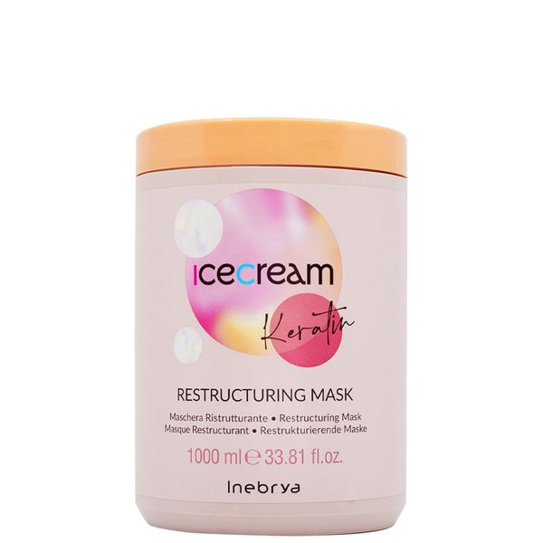 Inebrya Ice Cream Keratin Restructuring Mask - Maschera Ristrutturante 1000ml