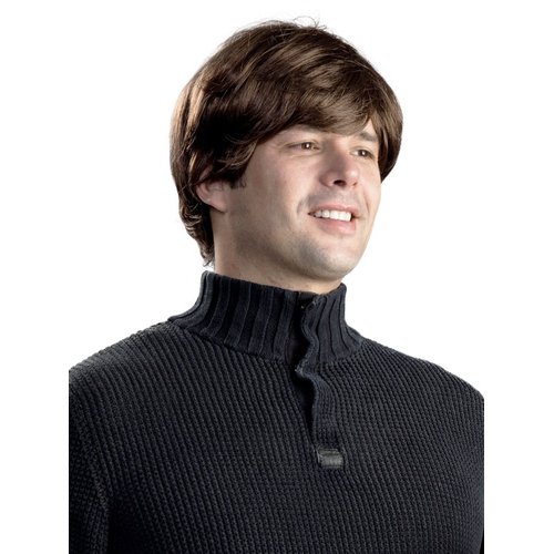 Beatles George color Brown - Harrison 60s Beetles Rock G Mop Top Men British Invasion Enigma Peluca Bundle MaxWigs Costume Wig Care Guide