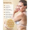 Dry Brushing Body Brush, POPCHOSE Exfoliating Body Brush for Beautiful Skin, Body Scrubber for Cellulite and Lymphatic Drainage, Blood Circulation Improvement with Natural Bristles Massage Nodules