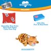 Pets Know Best HuggieKitty Cuddly Cat Toy, Soothing Sound & Warmth Help Relax & Comfort Your Pet- Purr & Heartbeat, Heating Pack- Orange