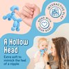 SplashEZ Baby Teether 100% Silicone Baby Teething Toys | Teethers for Babies 3-6 Months, 6-12 Months, Infant, Newborns 0+ BPA-Free, Certified Safe Teething Pacifier Textures for Baby Teething Relief