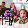 ANYEMW 4x6 Dance Party Birthday Invitations, Disco Birthday Party Decorations, Glow Party Supplies, Neon Glow Birthday Party Invitations, Kids Birthday Invitations, 20 Cards with 20 Envelopes.(37)