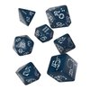 Q-Workshop Shimmering Llama Dice Set (Glittering Dark Blue & White) (SLLA3F)