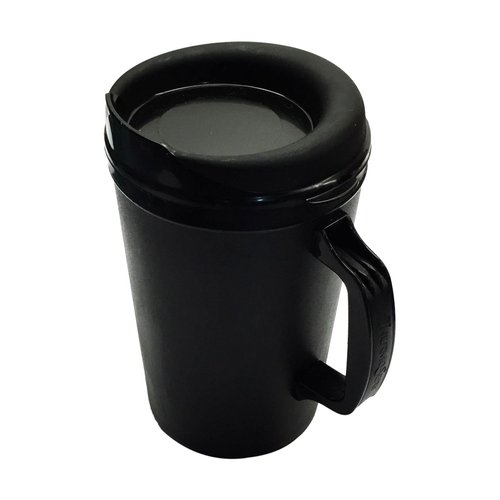 34 Oz ThermoServ Foam Insulated Coffee Mugs - Black