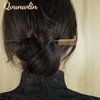 Qvunwlin 2 PCS Wooden Hair Sticks Chopsticks, Bun Hair Sticks Rhinestones Hair Chopsticks Vintage Hair Pin Diy Chinese Hair Accessory for Girl Women