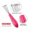 Boao 4 Pcs Hair Brush Cleaning Set Tool Mini Hair Cleaning Brush Cleaner Tool for Removing Hair Dust Home Salon Use(Black)