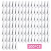 100pcs Alligator Duckbill Hair Clips Metal Single Prong Hair Clip Hairpins Teeth Bows Professional Sectioning Clips DIY Hair Accessories for Women Styling, Silver