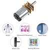 3pcs DC 3V 15RPM N20 High Torque Speed Reduction Motor 3mm Shaft Mini Metal Gearwheel Gear Motor with Metal Gearbox Micro Motor for DIY RC Toys