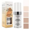 TLM Color Changing Foundation, Flawless Colour Changing Warm Skin Tone Liquid Foundation for Mature Skin, Waterproof Moisturizing Foundation Makeup Base Nude Concealer Full Coverage SPF, 30 ml