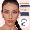 Lashes Natural Look False Eyelashes Anime Lashes Fluffy 3D Volume Eyelashes Cosplay Fake Eyelashes Sweat-proof Eye Lashes 7 Pairs Natural Foxy 15mm (5D04)
