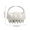 Yamrots Scalp Massager Shampoo Brush, Scalp Scrubber with Soft Silicone Bristles, Scalp Exfoliator Brush with Soft Silicone, Soft Silicone Scalp Scrubber for Wet and Dry Hair (Creamy White)
