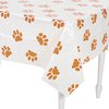 Puppy Paw Print Tablecloth Animal Print Tablecloth 54''x72'' Disposable Plastic Table Cover, Dog Birthday Party Supplies Puppy Party Decorations, Jungle Safari Baby Shower Dog Party Decorations