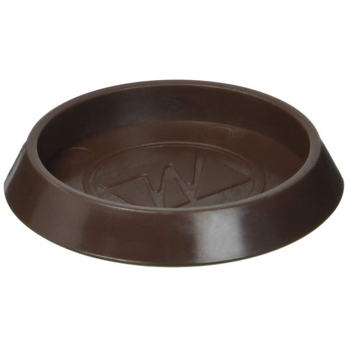SoftTouch 1 11/16" Round Furniture Caster Cups for Carpet or Durable Hard Floors, Brown, 4 Count