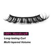 SYlashes Russian Strip Lashes 14mm False Eyelashes D Curl Faux Mink Lashes Fluffy Fake Lashes Look Like Extensions 10 Pairs