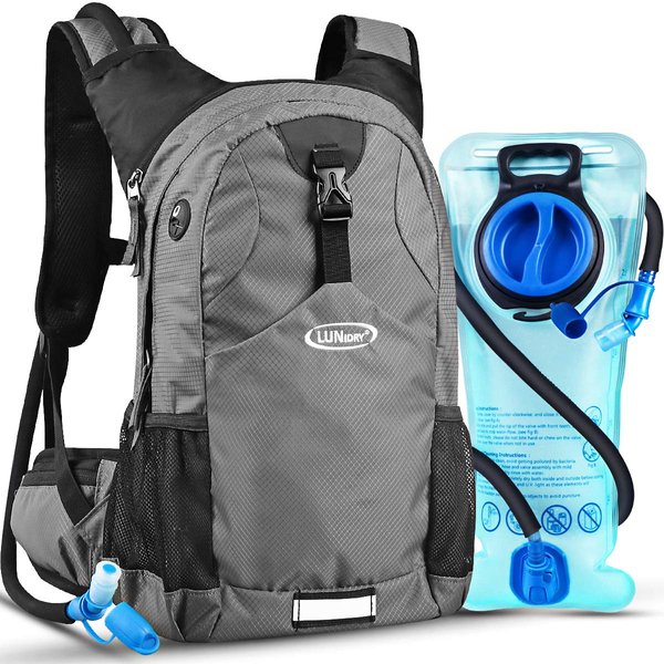 Lunidry Hydration Pack Thermal Insulated Hydration Backpack with 2L BPA Free Leak-Proof Water Bladder, Daypack Perfect for Running, Cycling, Hiking, Climbing-Keep Liquids Cool Up to 4 Hours