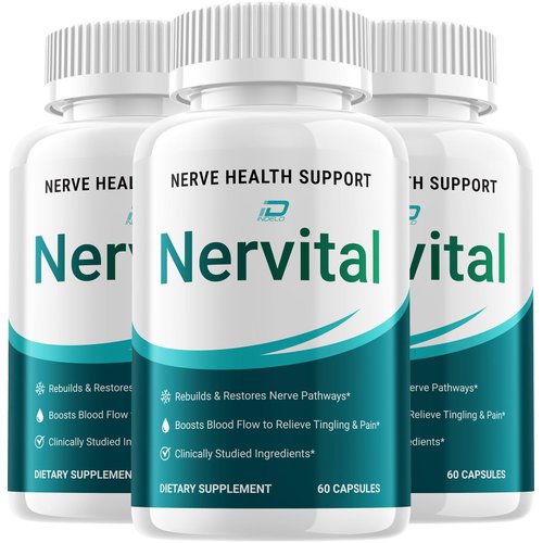 Nervital Capsules – Nervital Advanced Supplement Natural Blend, Reviews (3 Pack - 180 Capsules)