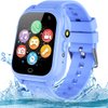 OVV Kids Waterproof Smart Watch Boys Girls Age 3-12 with 26 Game 1.44'' HD Touch Screen Music Player Camera Video Recorder 12/24 Hr Clock Pedometer Alarm Torch Calculator Children Learning Toys