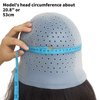Holes Opened Hair Highlighting Cap with Hook Kit Silicone Dyeing Cap Frosting Cap DIY Highlights Cap at Home Hair Salon Barber Reuseable Highlight Cap Pre Punched 3 PCS (White)