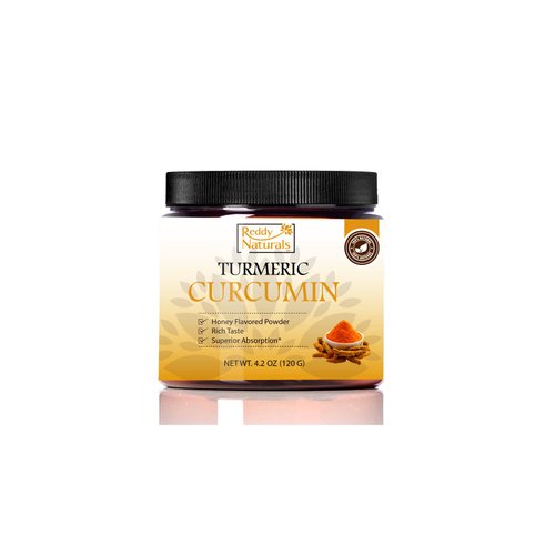 Reddy Naturals Aryana Turmeric Curcumin Powder with Black Pepper - Pure & Organic Turmeric Curcumin Supplement with Curcuminoids & Black Pepper BioPerine for Absorption - Joint Support - Honey Flavor