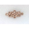 Faship Gorgeous Champagne Rhinestone Crystal Floral Hair Barrette Clip