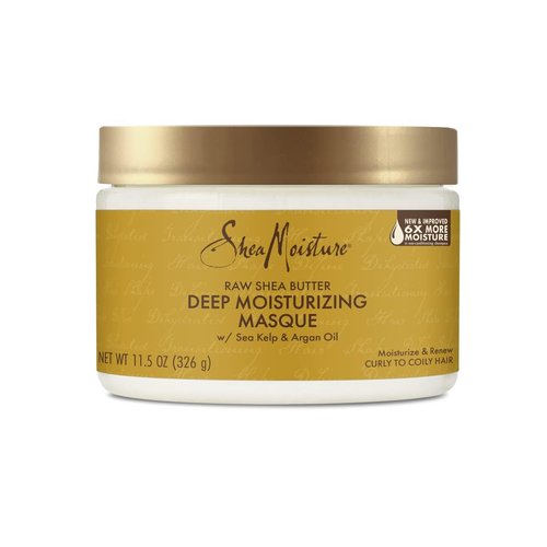 SheaMoisture Raw Shea Butter Deep Moisturizing Hair Masque, 11.5 fl oz - Deep Conditioner for Curly Hair to Moisturize and Renew, Sustainable, Organic, Cruelty-Free
