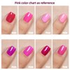 MEMEDA Nail Gel Polish,15ml Soak Off Hot Pink Neon Pink Nail Art Design Girls Salon Home Manicure Gift for Women