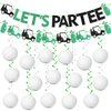 KORHONEN Let's Partee Golf Party Decorations, Golf Birthday Party Decorations Includes Let's Partee Golf Banner and Golf Hanging Swirls, Golf Themed Party Decorations for Kids Adults Baby Shower