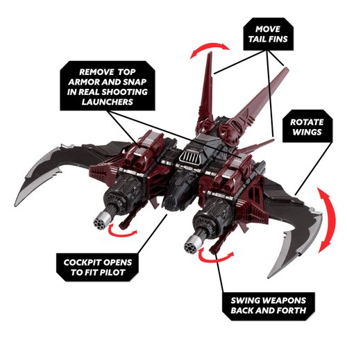 Snap Ships Scarab K.L.A.W. Interceptor - Construction Toy for Custom Building and Battle Play - Ages 8+