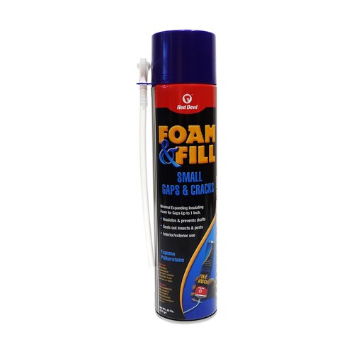 Red Devil 0920 Foam & Fill Small Gaps & Cracks Expanding Polyurethane Sealant, 20 oz, Off-White, Pack of 1