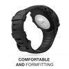 MoKo Suunto Core Watch Band, Classic Replacement Soft Wrist Band Strap with Metal Clasp for Suunto Core Smart Watch, Fits 5.51"-9.06" (140mm-230mm) Wrist, All Black