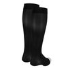 Truform Women's Compression Stockings, 20-30 mmHg, Knee High Length, Open Toe, Opaque, Black, Small