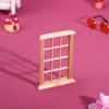 DOITOOL 8PCS Dollhouse Windows 1: 12 Scale Miniature Dollhouse Furniture Window Frame Model Dollhouse Furniture DIY Dollhouse Bedroom Accessories, 2.5 x 4.3inch